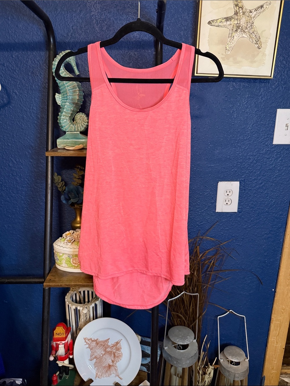 Xersion Coral Pink Scoop Neck Tank Top